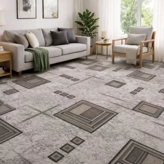 Padlószőnyeg Vestis szürke-barna 970W 4m 