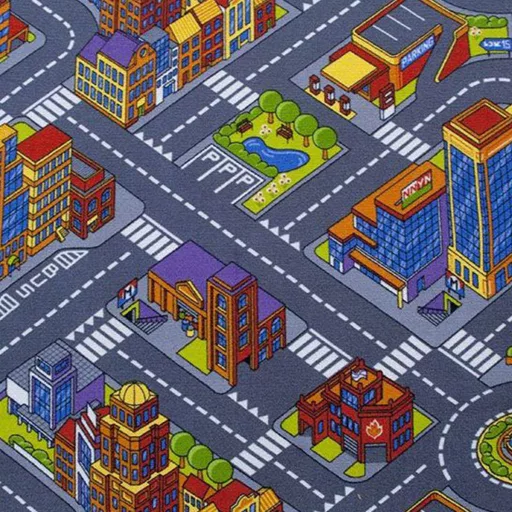Padlószőnyeg Big City szürke 97 4m