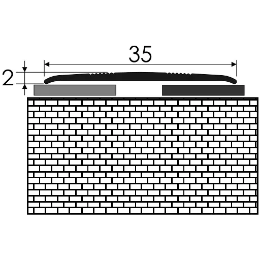 3 cm-es Profil Lapos Arany 0,9m