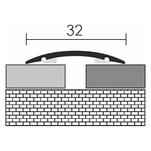 3 cm-es Lencse profil Alu 0,9m