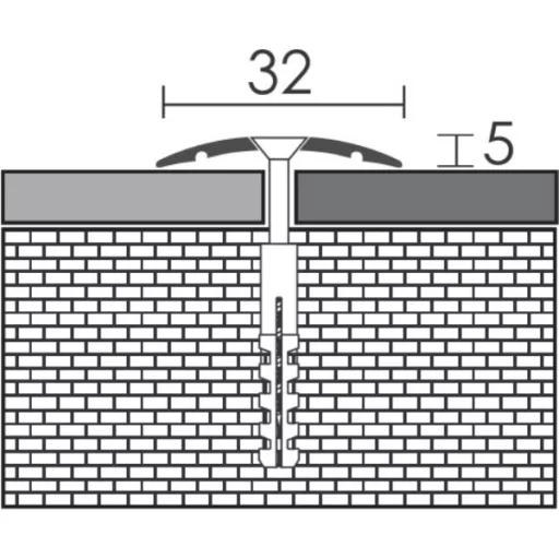 3 cm-es Lencse profil fúrható Bronz 0,9m