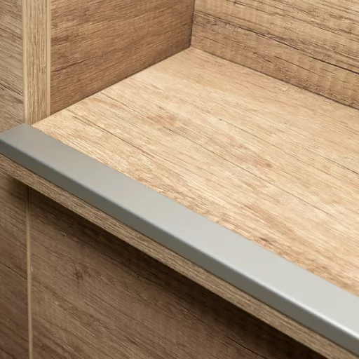 Alu profil 30x15 ezüst 2m