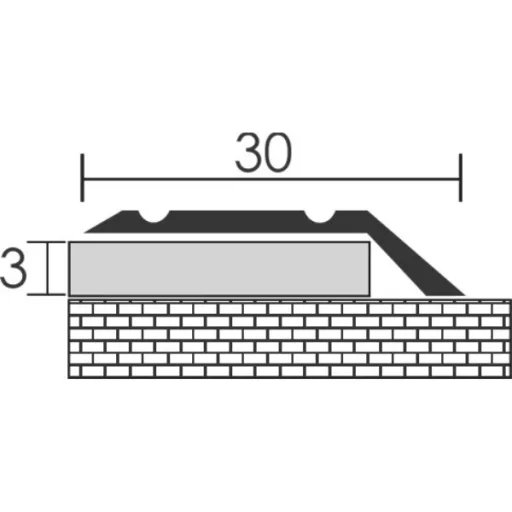 4 cm Aluprofil 8mm-es szintk 0,9m