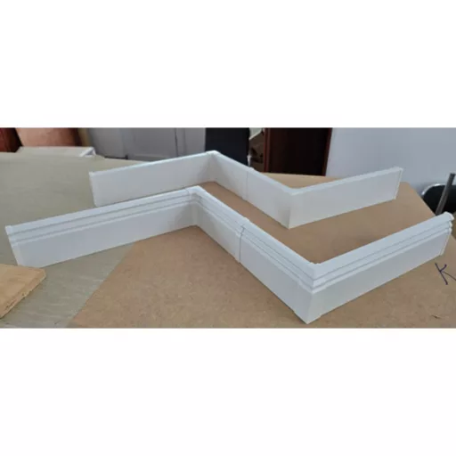 Szegélyléc fehér 8 cm magas Kaindl LG7818L