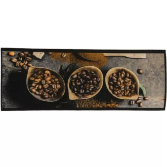 Konyhai szőnyeg Entry kávészemes antracit 50x150 cm