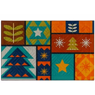 Lábtörlő Door Mat 45x75 Colorful Christmas