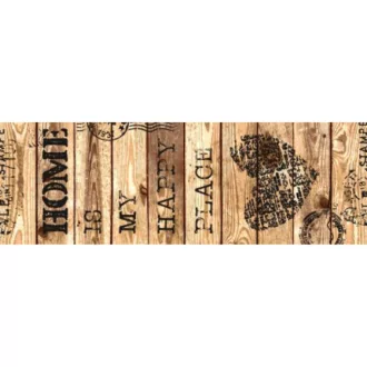 Konyhai szőnyeg Entry Happy Home barna 50x150 cm