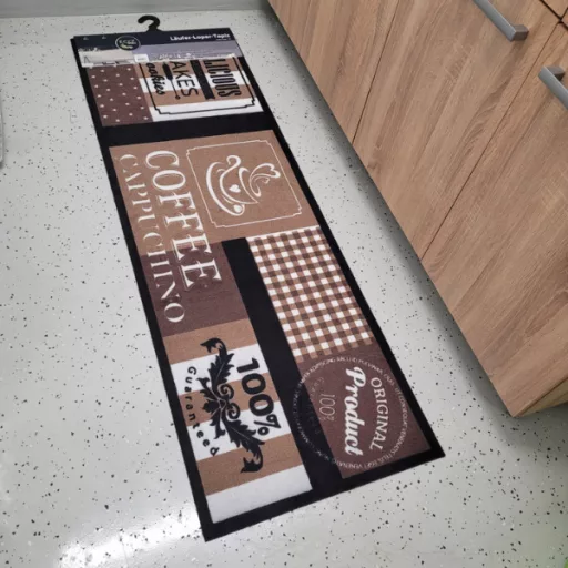 Konyhai szőnyeg Entry kávé 50x150 cm
