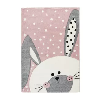 Szőnyeg Amigo 324 pink nyuszis  160x230
