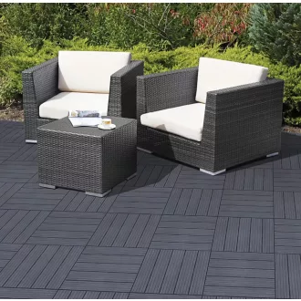   Easy Tile EcoDeck Teraszburkolat Cosmopolitan Grafit 45x45cm 