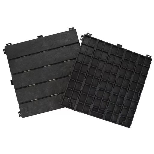 Easy Tile Teraszburkolat Cosmopolitan Grafit 30x30cm 15 mm